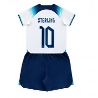 Dres Engleska Raheem Sterling #10 Domaci za djecu SP 2022 Kratak Rukav (+ kratke hlače)